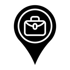 Business Address Vector Icon Style