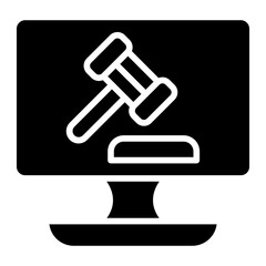 Auction Vector Icon Style