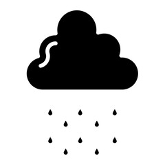 Raining Vector Icon Style
