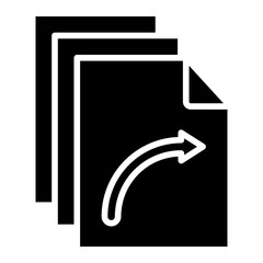 Symlink File Vector Icon Style