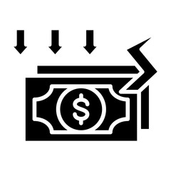 Bankruptcy Vector Icon Style