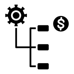 Business Plan Vector Icon Style