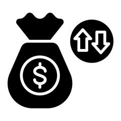 Cash Flow Vector Icon Style