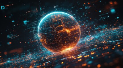 The image is a representation of a futuristic world