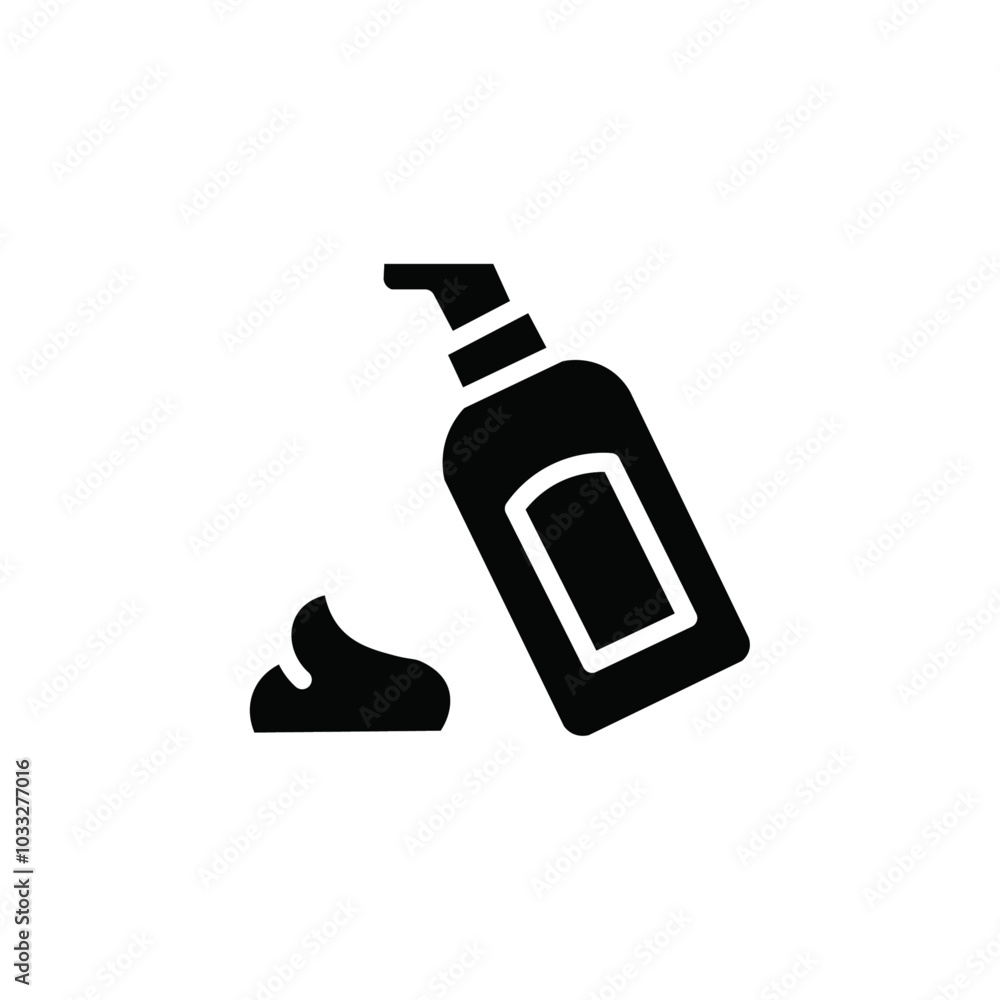 Poster Moisturizing lotion bottle icon web design in vector