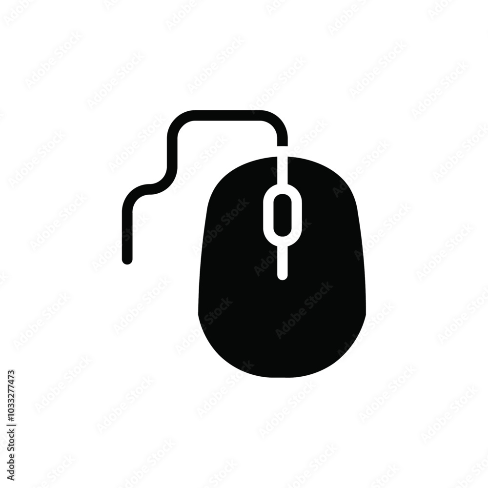 Poster Mouse icon web design in vector