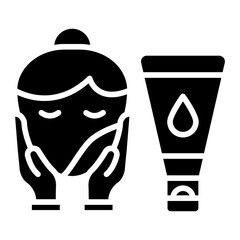 Face Scrub Vector Icon Style