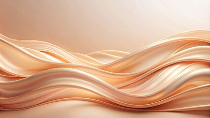 peach and cream flowing waves background