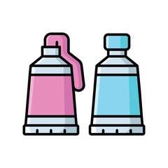 oil paint icon vector design template simple and clean