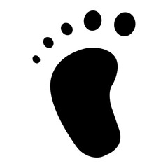 Footprint Vector Icon Style