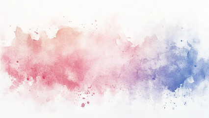 Abstract splashed watercolor textured background. Multicolored watercolor background. blue watercolor paint background design with colorful orange pink borders and bright center, watercolor bleed and 