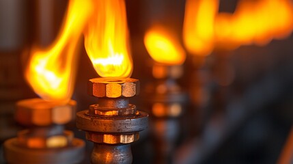 Illuminating flames the art and science of industrial torch burners in action during precision processes