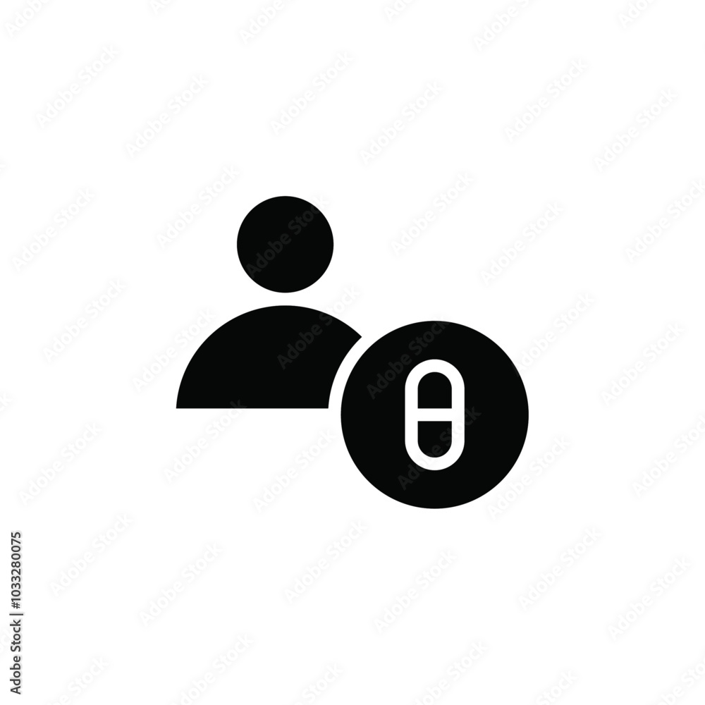 Poster pharmacist icon web design in vector