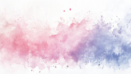 Abstract splashed watercolor textured background. Multicolored watercolor background. blue watercolor paint background design with colorful orange pink borders and bright center, watercolor bleed and 