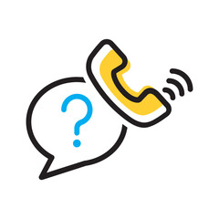 Vector multicolor icon for Enquiry