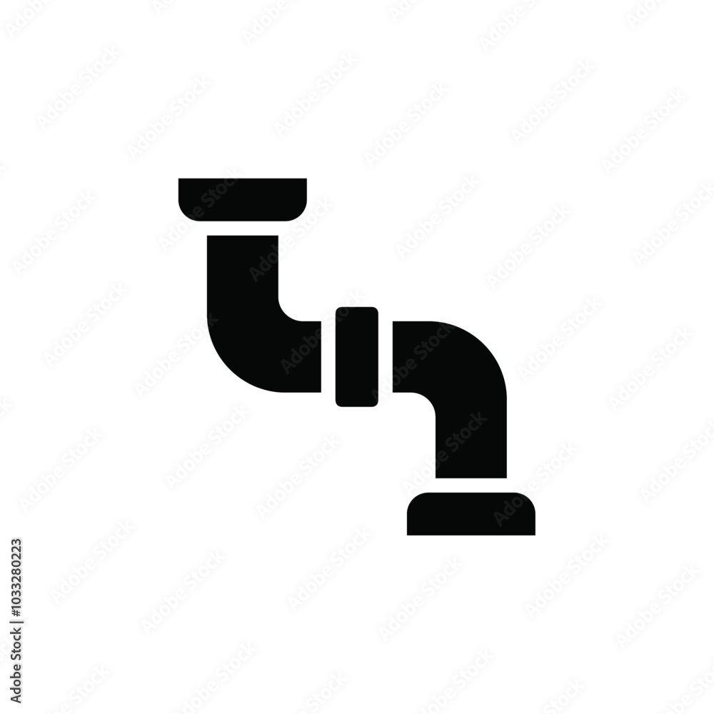 Poster pipe icon web design in vector