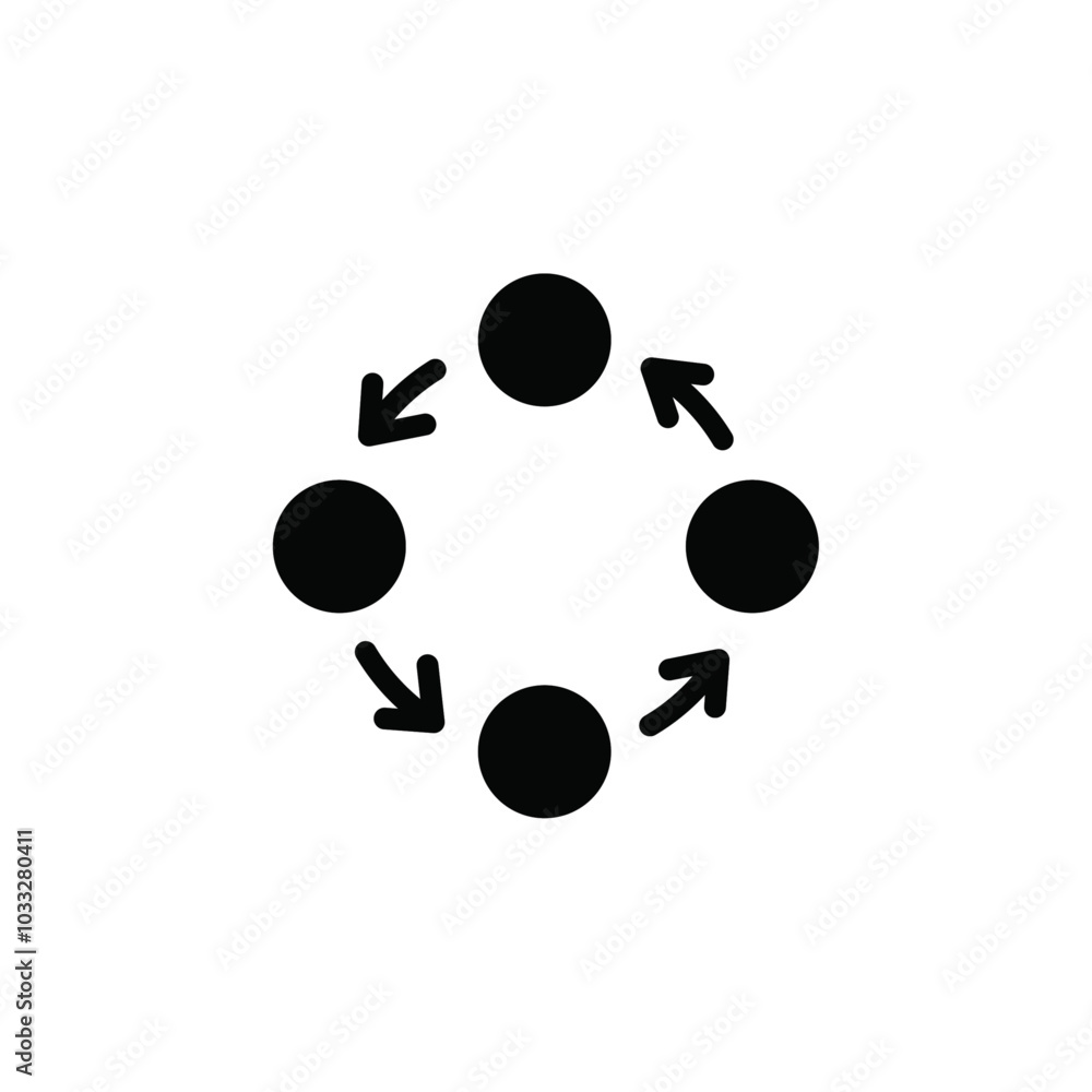 Poster Process, method, step, procedure or workflow icon web design in vector