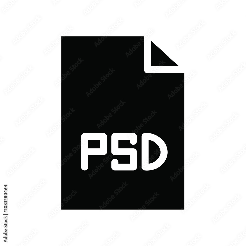 Aufkleber PSD File Format Icon web design in vector