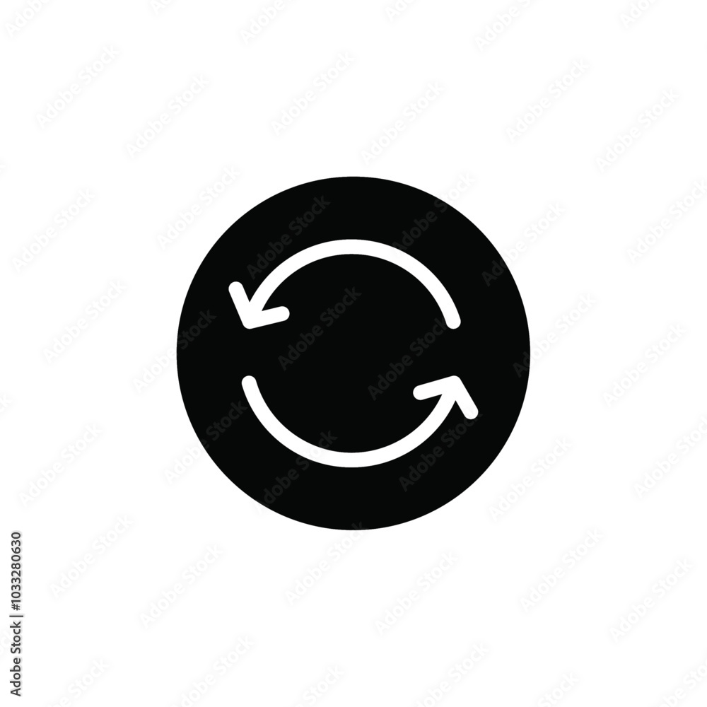 Poster Refresh icon web design in vector