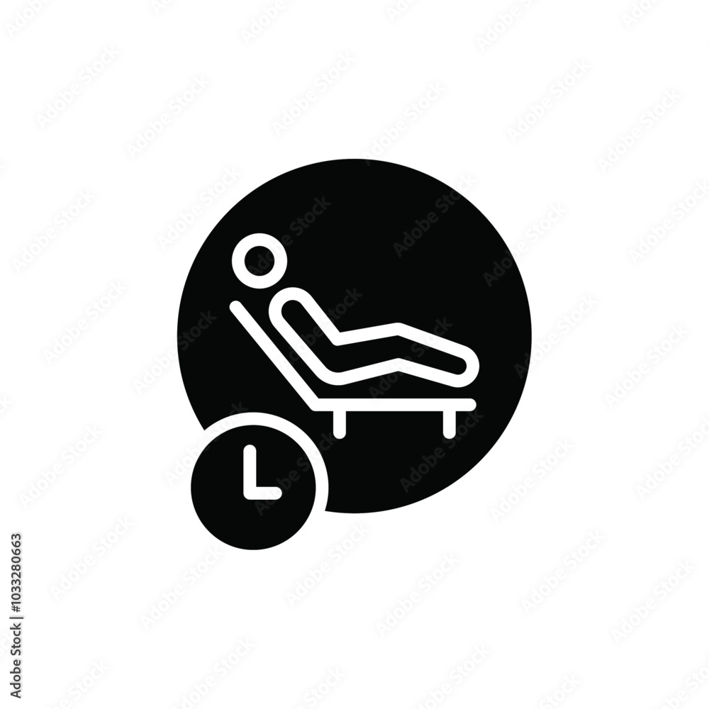 Poster Relaxation icon web design in vector