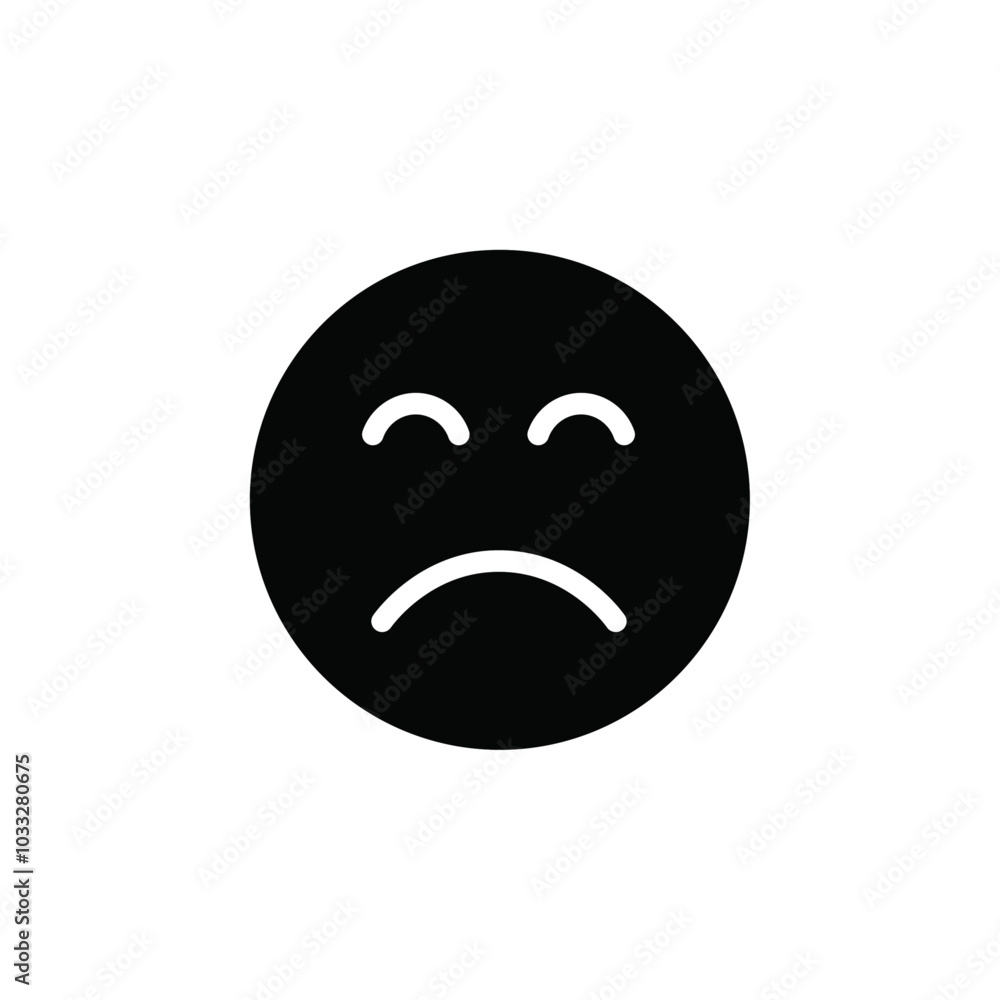 Poster Regret expression icon web design in vector