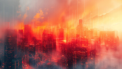 Naklejka premium construction tech abstract background