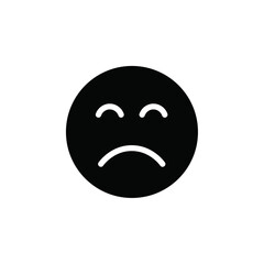 Regret expression icon web design in vector