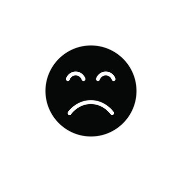 recommend clip art: Regret expression icon web design in vector