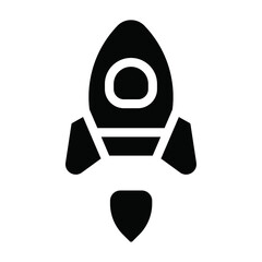 Rocket icon web design in vector