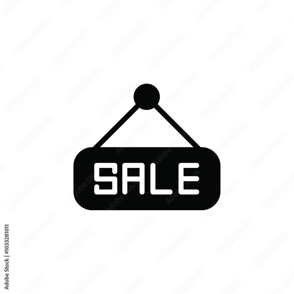 Poster sale icon web design in vector