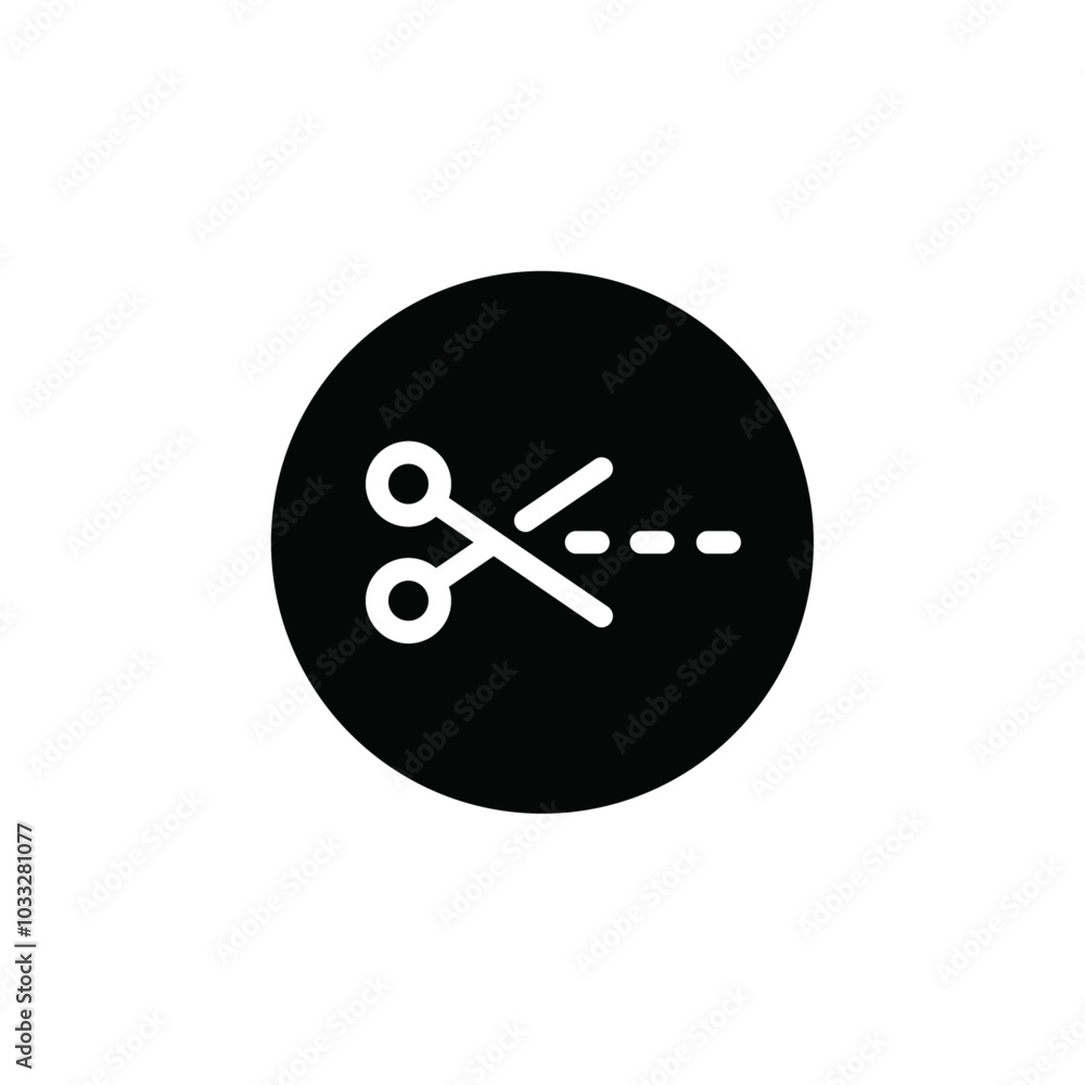 Fototapete scissors cutting icon web design in vector