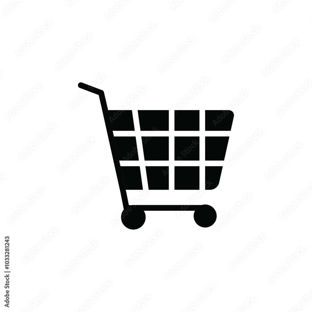 Aufkleber shopping icon web design in vector