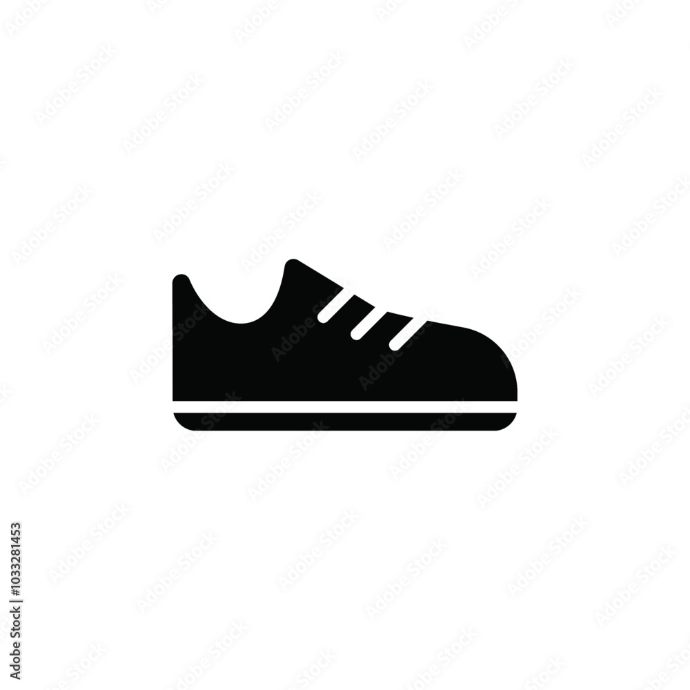 Poster sneaker shoe icon web design in vector