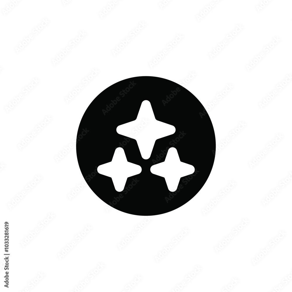 Poster sparkles shine icon web design in vector
