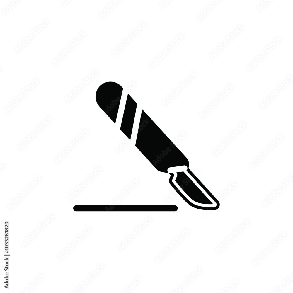 Poster surgery icon web design in vector