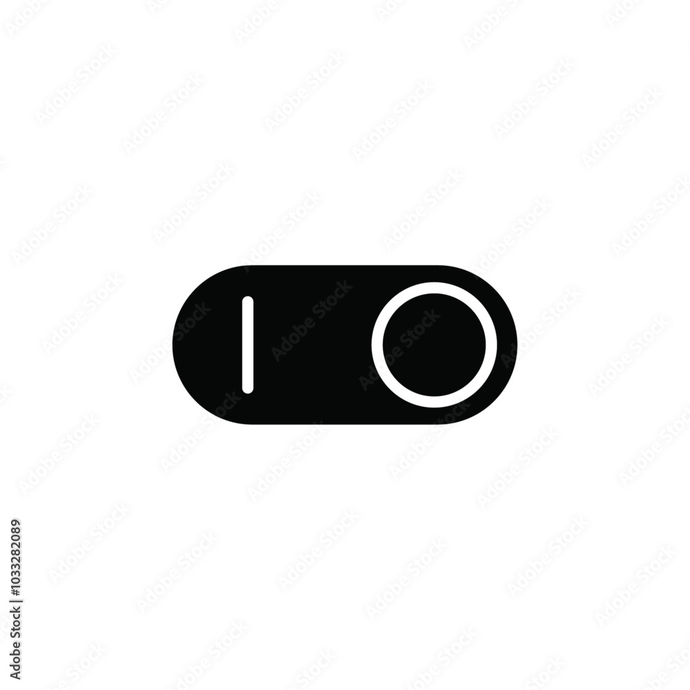 Poster Toggle switch icon web design in vector