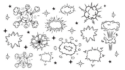 Comic style boom explosion illustration  © MD ABDUL