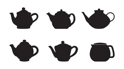 Tea kettle silhouette collection 