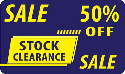 Stock clearance promotion notice vector.eps
