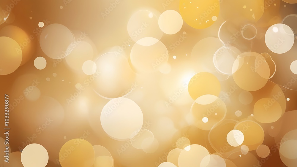 Poster abstract digital artwork illustration background featuring a bokeh effect with a warm color palette 