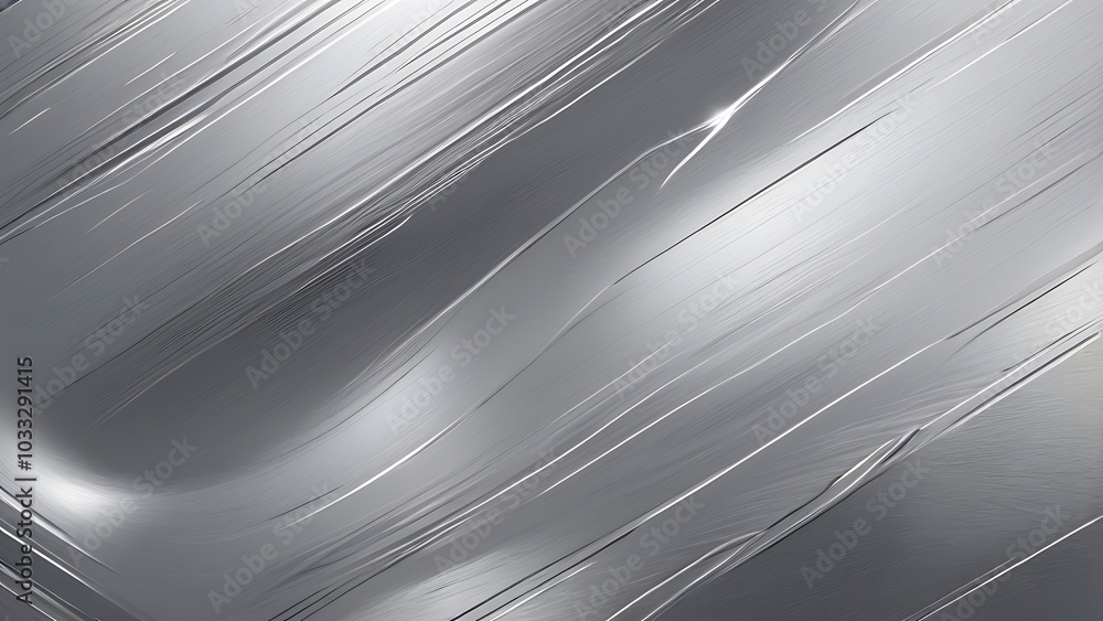 Aufkleber abstract digital artwork featuring a sleek, metallic texture with a diagonal linear pattern, appears