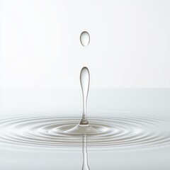 Aromatherapy Essence: Droplets of Essential Oils in Water, Holistic Health Concept, Front View