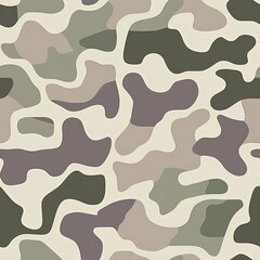 Retro Old School Duck Hunting Camouflage, Seamless Camo Pattern Texture