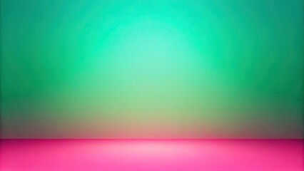 Blurred background of pink and green color mixing with shallow depth of field