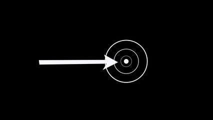 black and white target