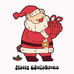 Cute children Christmas Cute hand drawn Elements Illustration cards