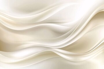 Obraz premium Abstract White and Cream Flowing Lines Background