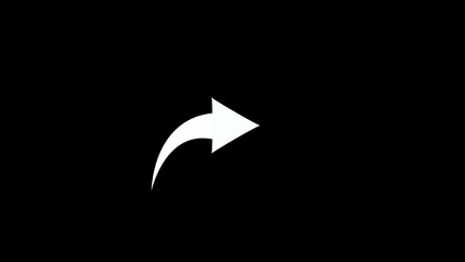 abstract red arrow