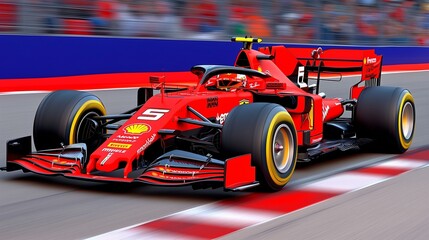 Fototapeta premium race car racing,generated ai