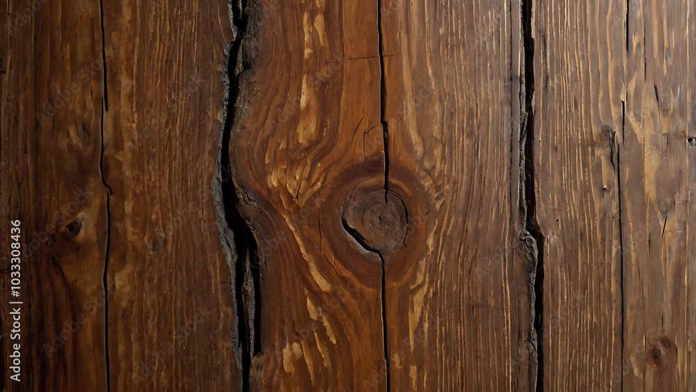 Poster close up photograph of a wooden surface, showcasing a natural and rustic style with the wood grain r